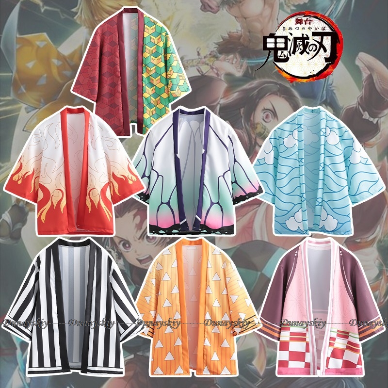 Demon Slayer Haori - Anime Cosplay kostüm pelerin Kimetsu Haori