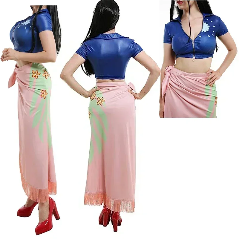 Anime Cosplay Nico Robin - Nico Robin Cosplay kostüm kıyafetler Anime