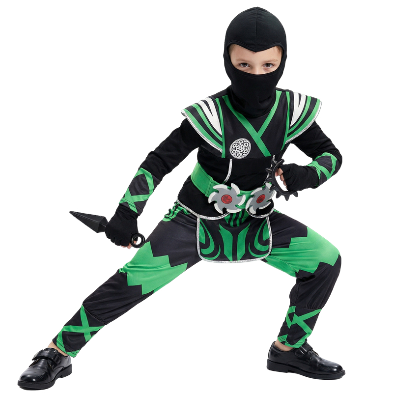 Kids Cosplay Anime - Japon Ninja Kostüm Seti Çocuklar için