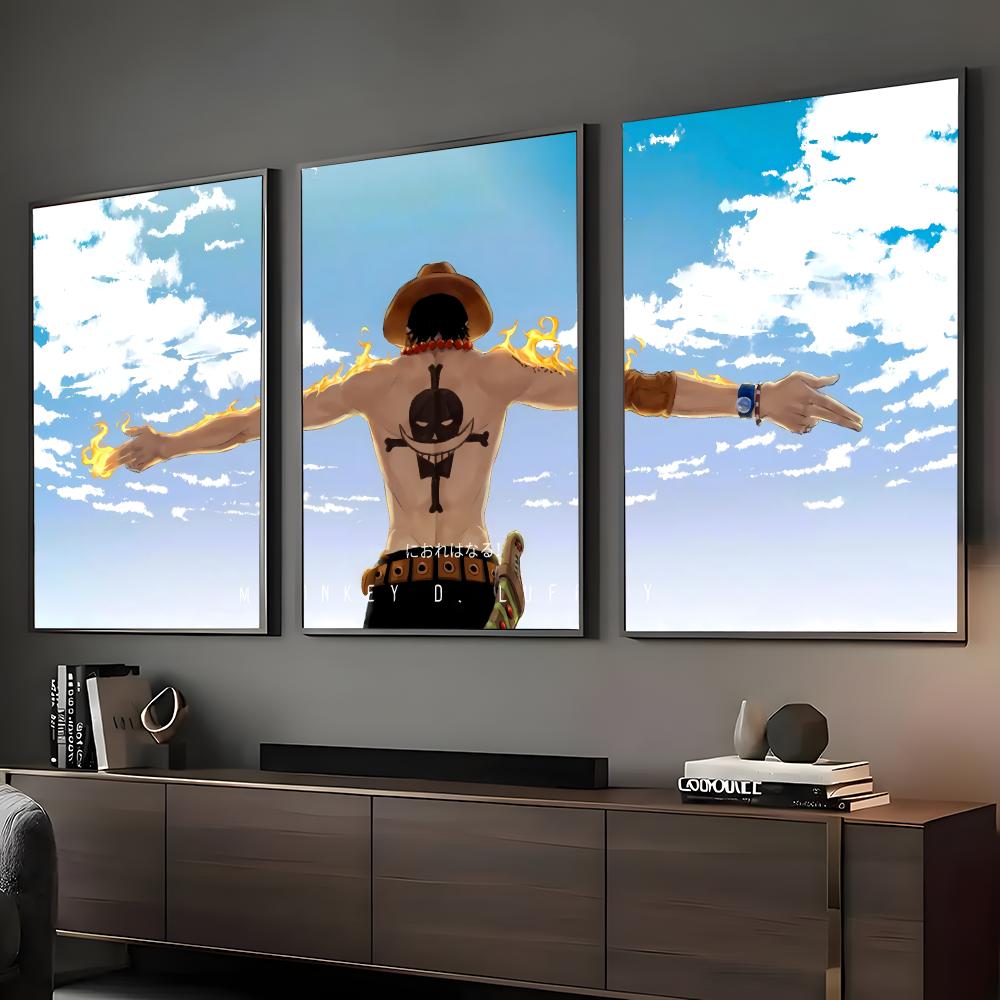 Anime Cosplay Wallpaper - Anime Portgas D. Ace Tasarım Posteri