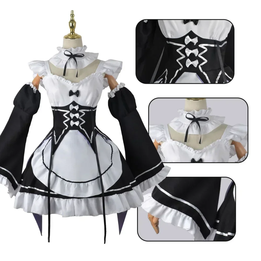 Anime Cosplay Rem - Anime Ram Rem Lolita Meid Cosplay