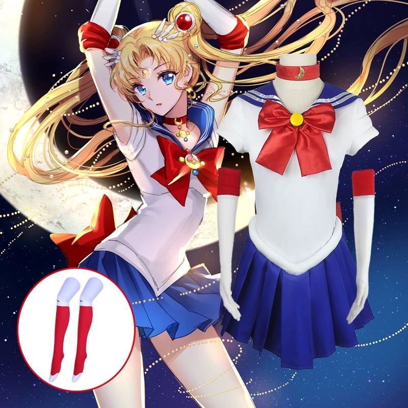 Kids Cosplay Anime - Yetişkinler Çocuklar Cosplay Anime Denizci Kostümü