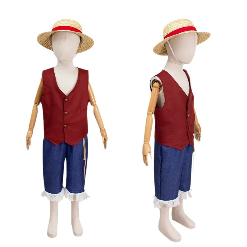 Kids Cosplay Anime - ▶ ❤ Film Luffy Cosplay Kostüm