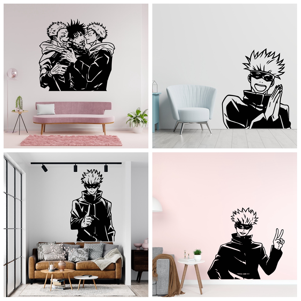 Anime Cosplay Wallpaper - Çıkarılabilir Anime Karakterleri Duvar Çıkartması DIY