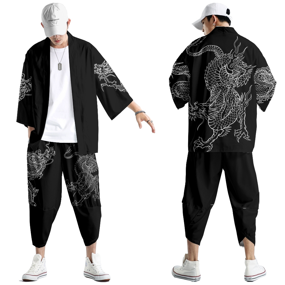 Demon Slayer Haori - Harajuku Üstleri Robe Moda Asya Giysileri