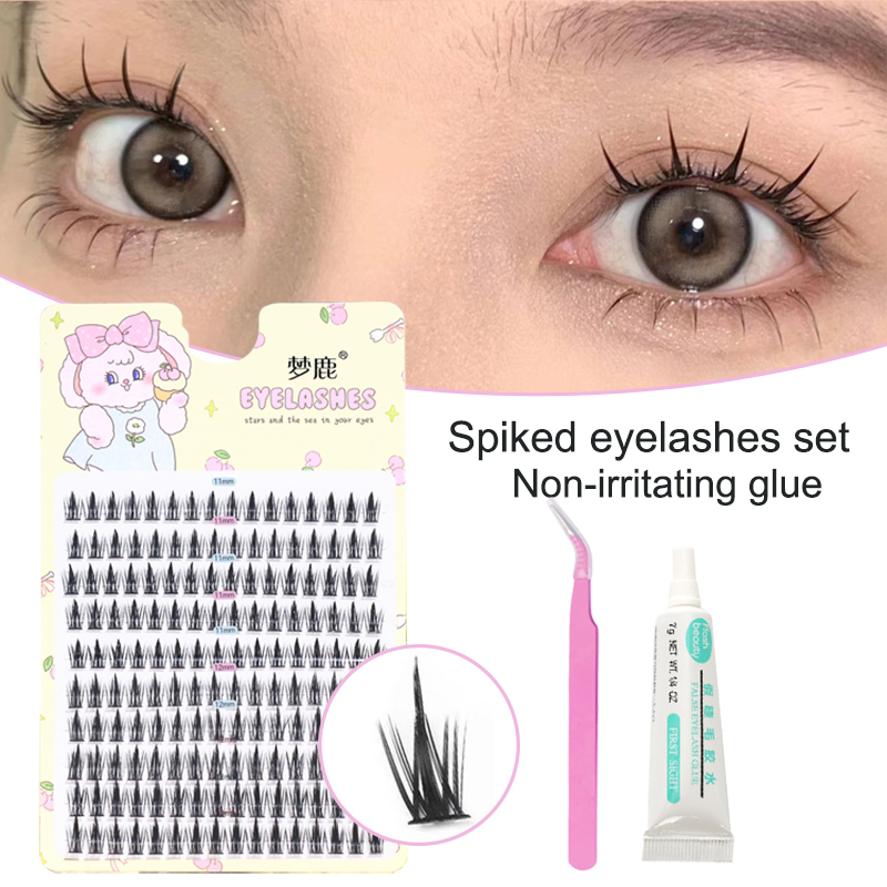 Anime Cosplay Lashes - 160 kümeleri bireysel Anime Lashes kiti