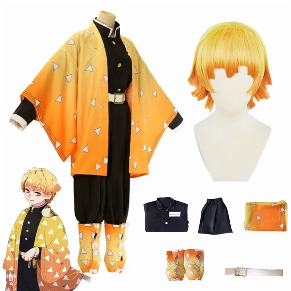 Cosplay Anime Zenitsu - 2026 Anime Agatsuma Zenitsu Cosplay Kostümü