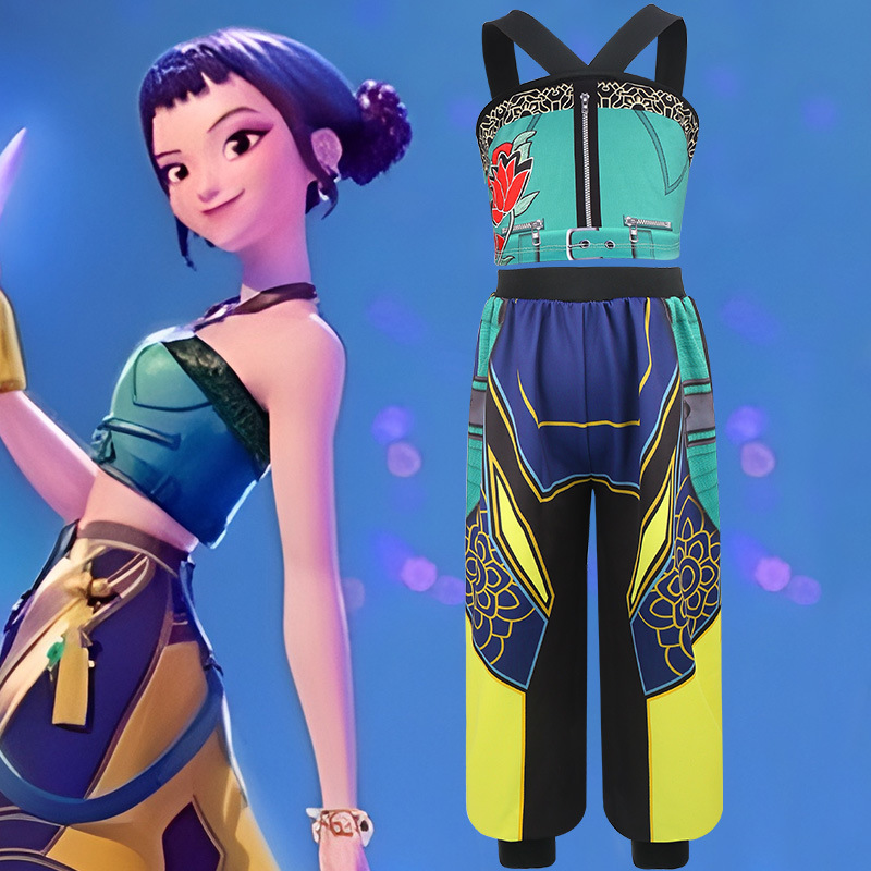 Kids Cosplay Anime - Kore Pop Çocuklar Cosplay Kostüm Kız