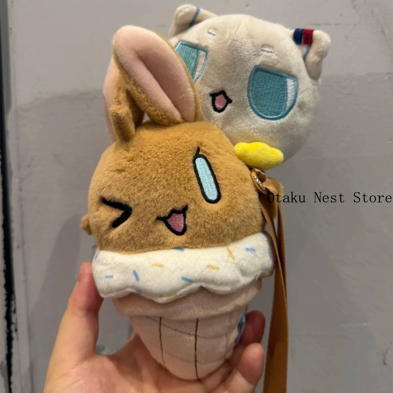 Anime Doll Cosplay - Arknights Tavşan Dondurma Şeklinde Peluş Oyuncak