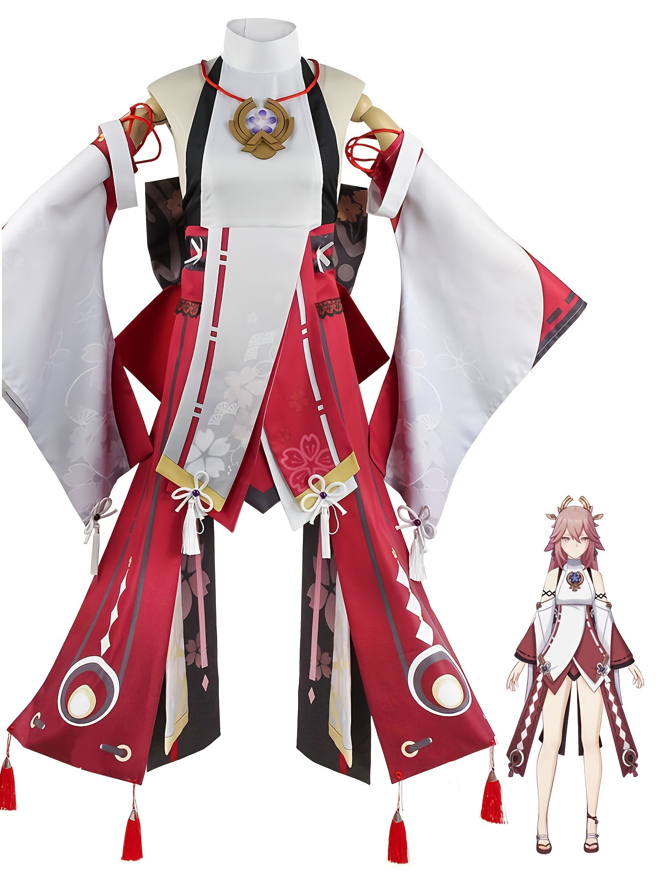 Cosplay Anime Yae Miko - Genshin Impact Yae Miko Cosplay Tam