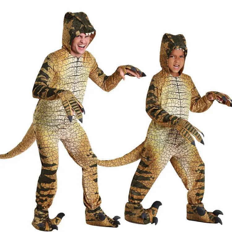 Kids Cosplay Anime - Dinozor Tyrannosaurus Çocuk Kostümleri Yetişkin Erkek