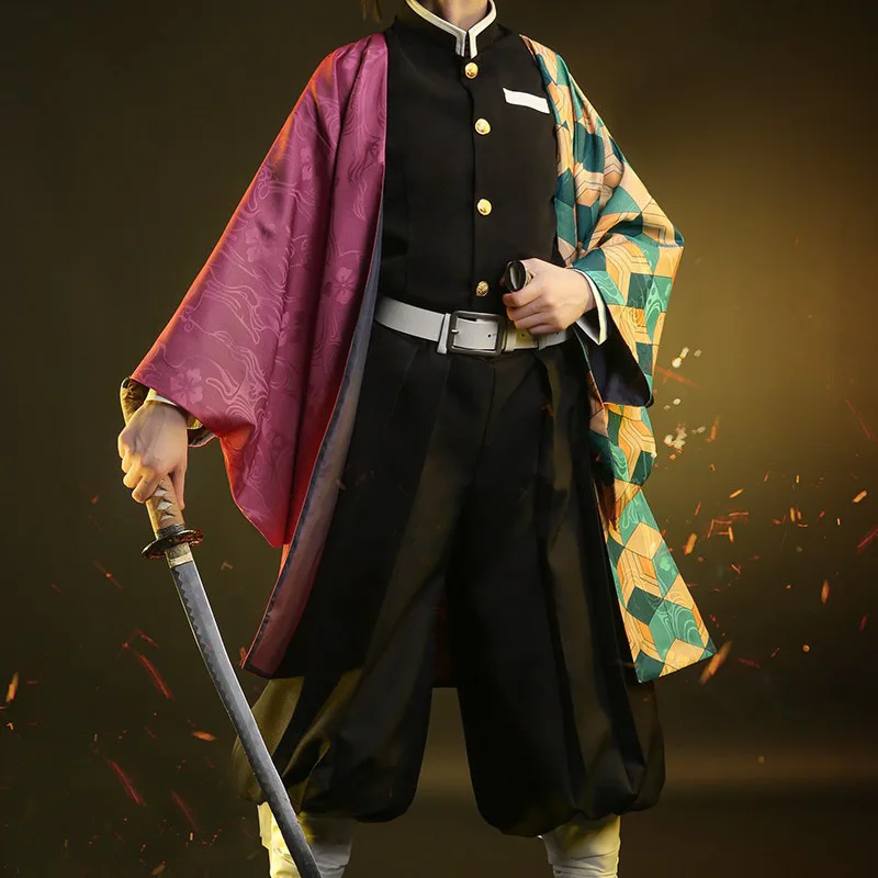 Demon Slayer Haori - Anime iblis avcısı Tomioka Giyuu Cosplay