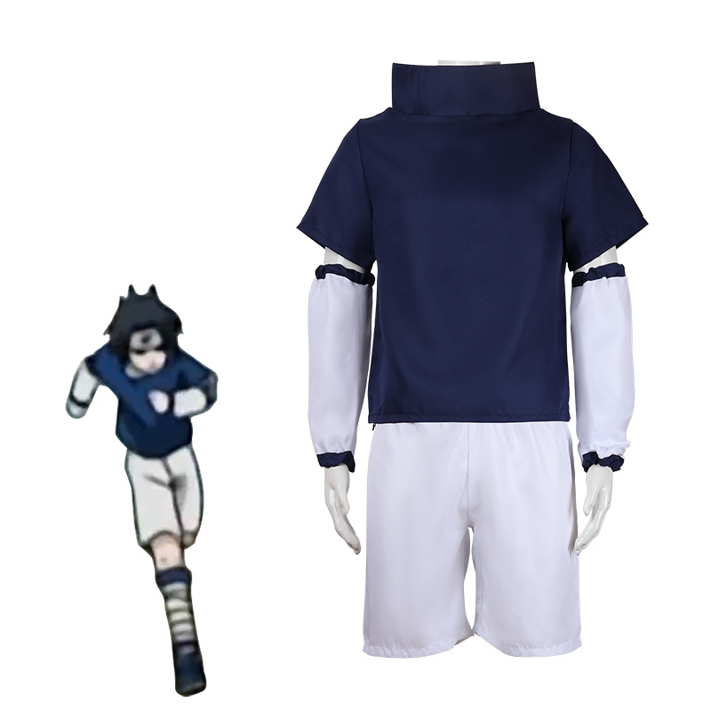 Kids Cosplay Anime - Anime Uchiha Sasuke Cosplay Kostüm Çocuklar