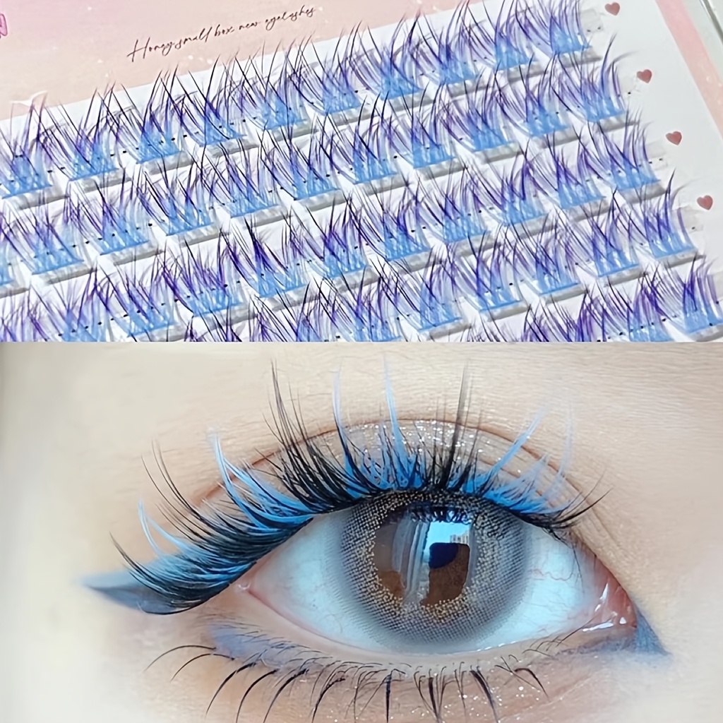 Anime Cosplay Lashes - Mixiaohe Renkli Kirpikler 60 Demet Kolay