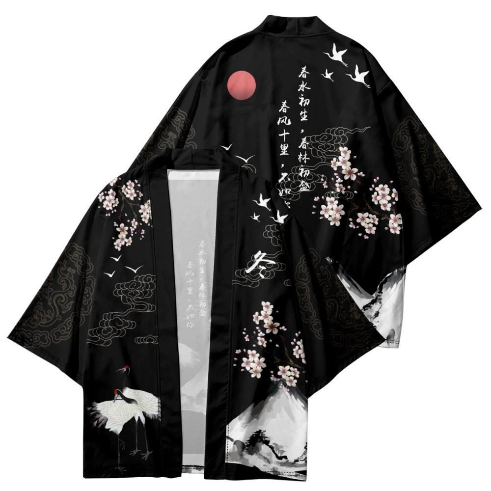 Demon Slayer Haori - Samuray Vinç Anime Gömlek Japon Geleneksel