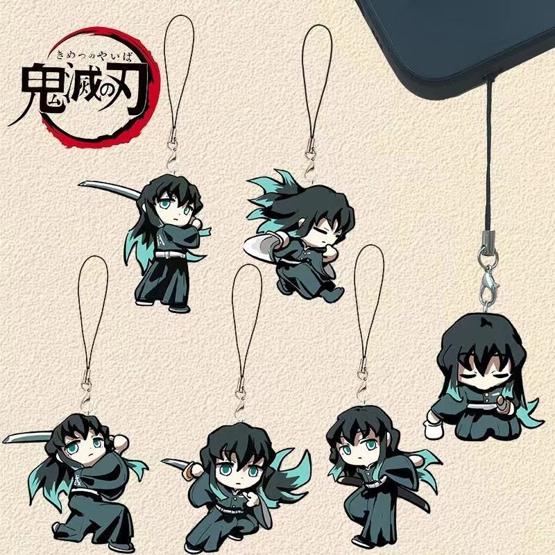 Anime Cosplay Demon Slayer - Anime iblis avcısı anahtarlık Tokitoru Muichiro