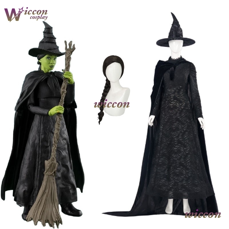 Kids Cosplay Anime - YesoK Film Kötü Elphaba Cosplay Kostüm