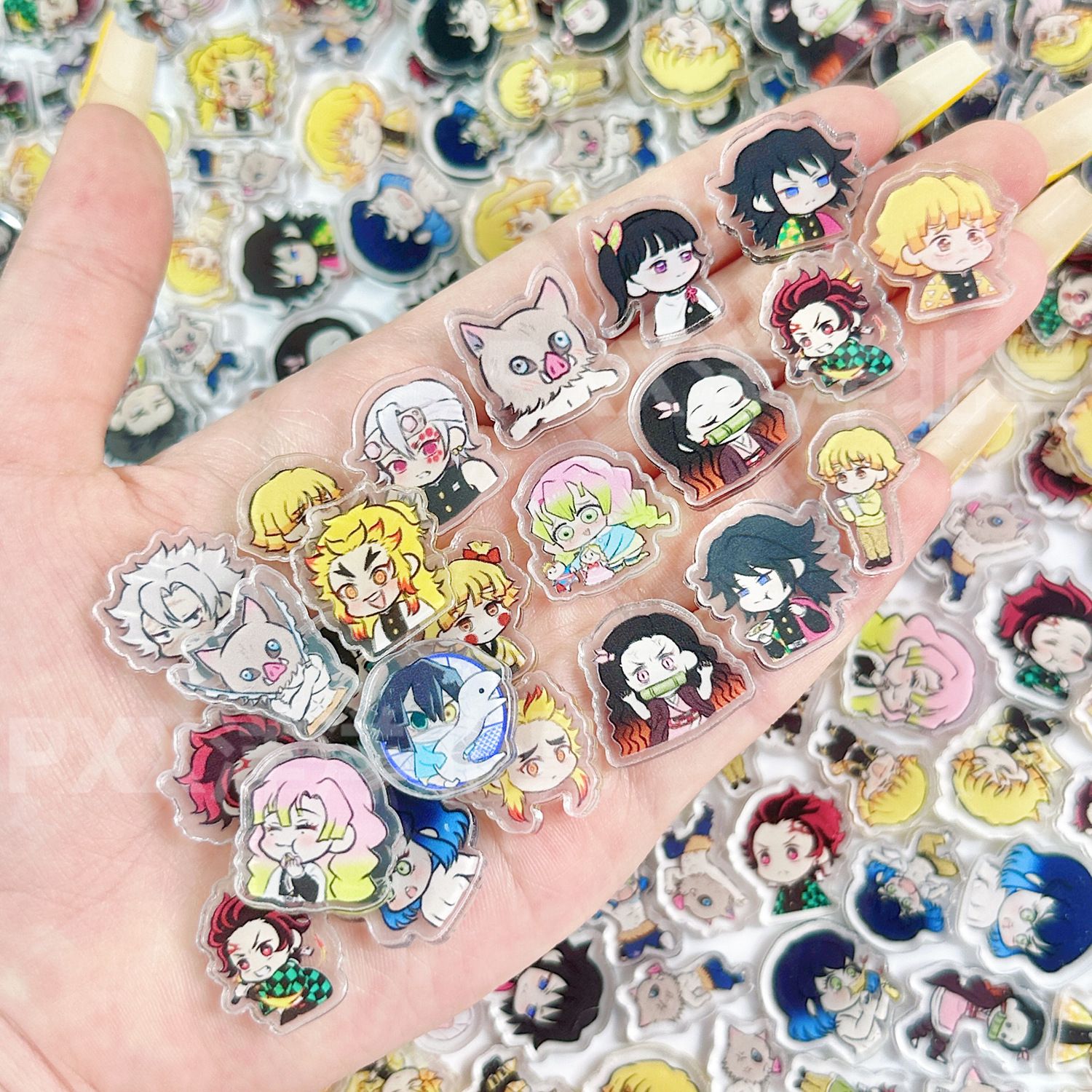 50/100 Adet 1/2cm Mini Demon S - Anime Cosplay Demon Slayer incelemesi ve fiyatı