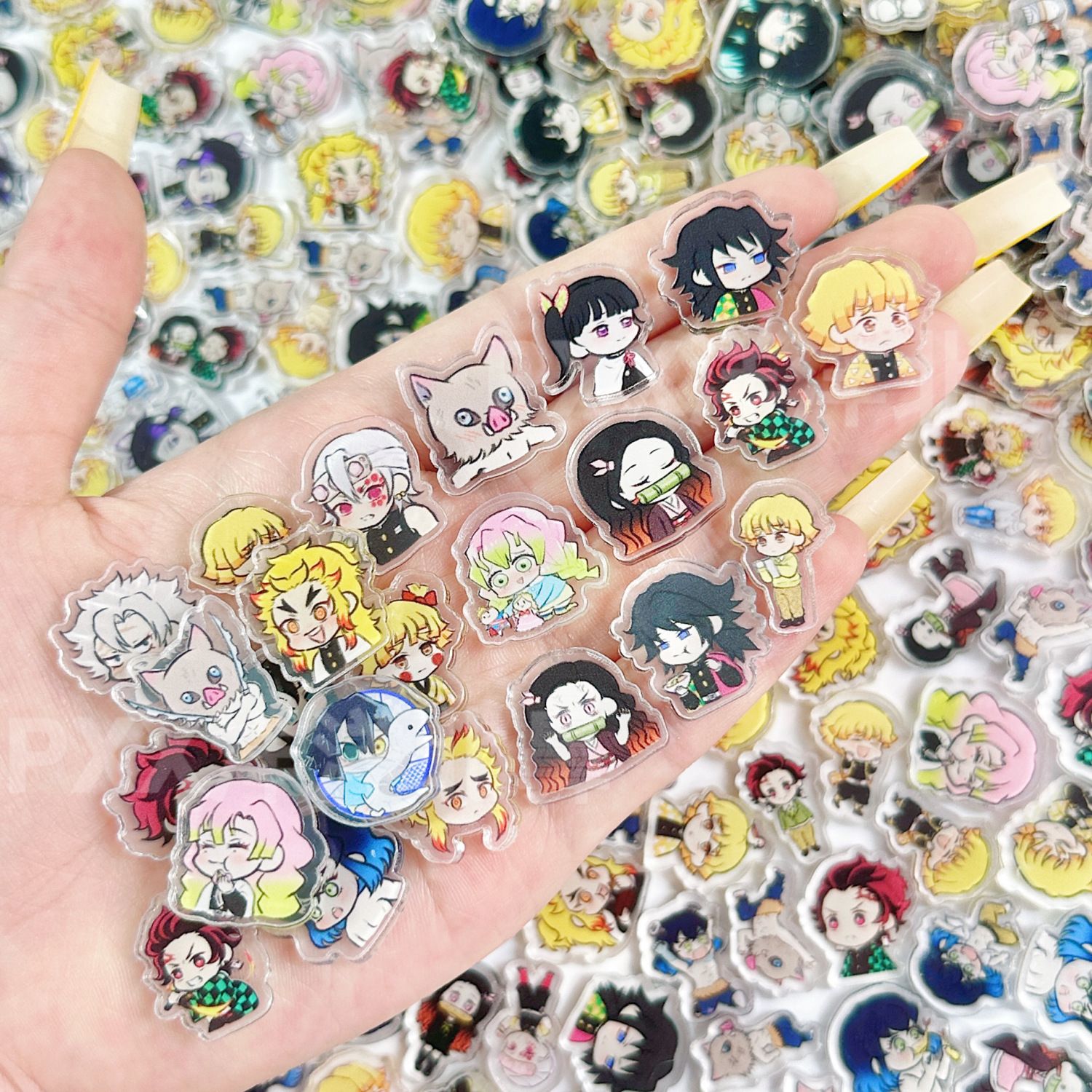 50/100 Adet 1/2cm Mini Demon S - Anime Cosplay Demon Slayer incelemesi ve fiyatı