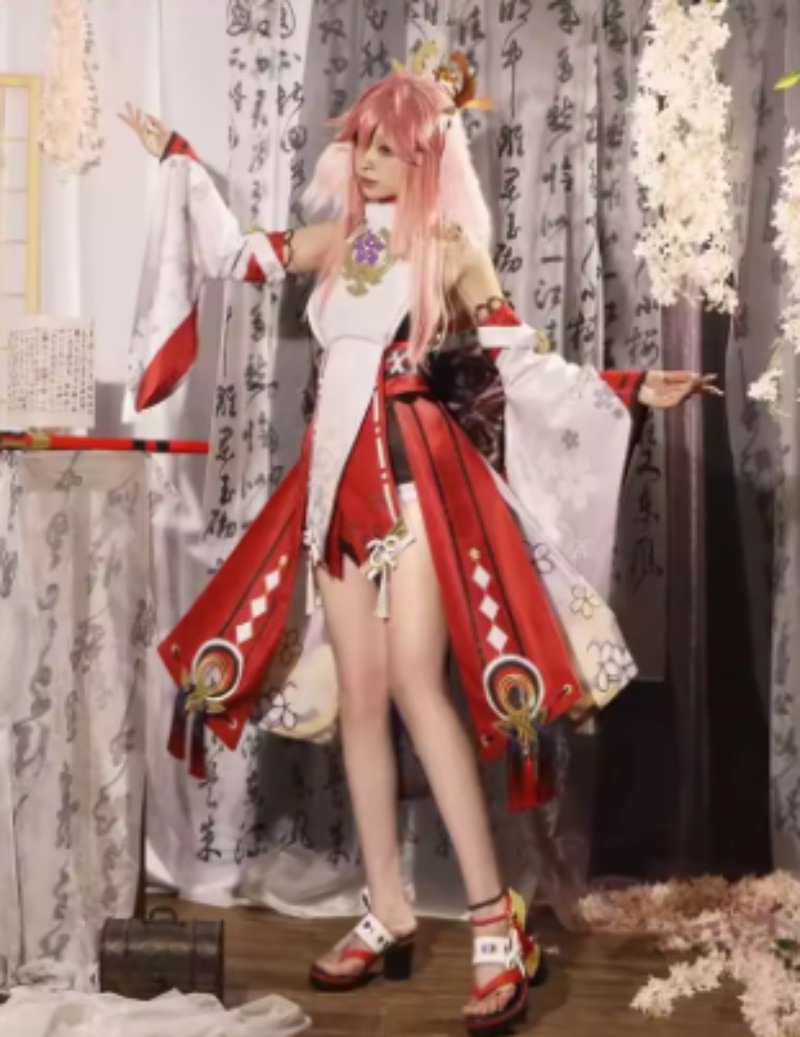 Genshin Etki Yae Miko Cosplay  - Cosplay Anime Yae Miko incelemesi ve fiyatı