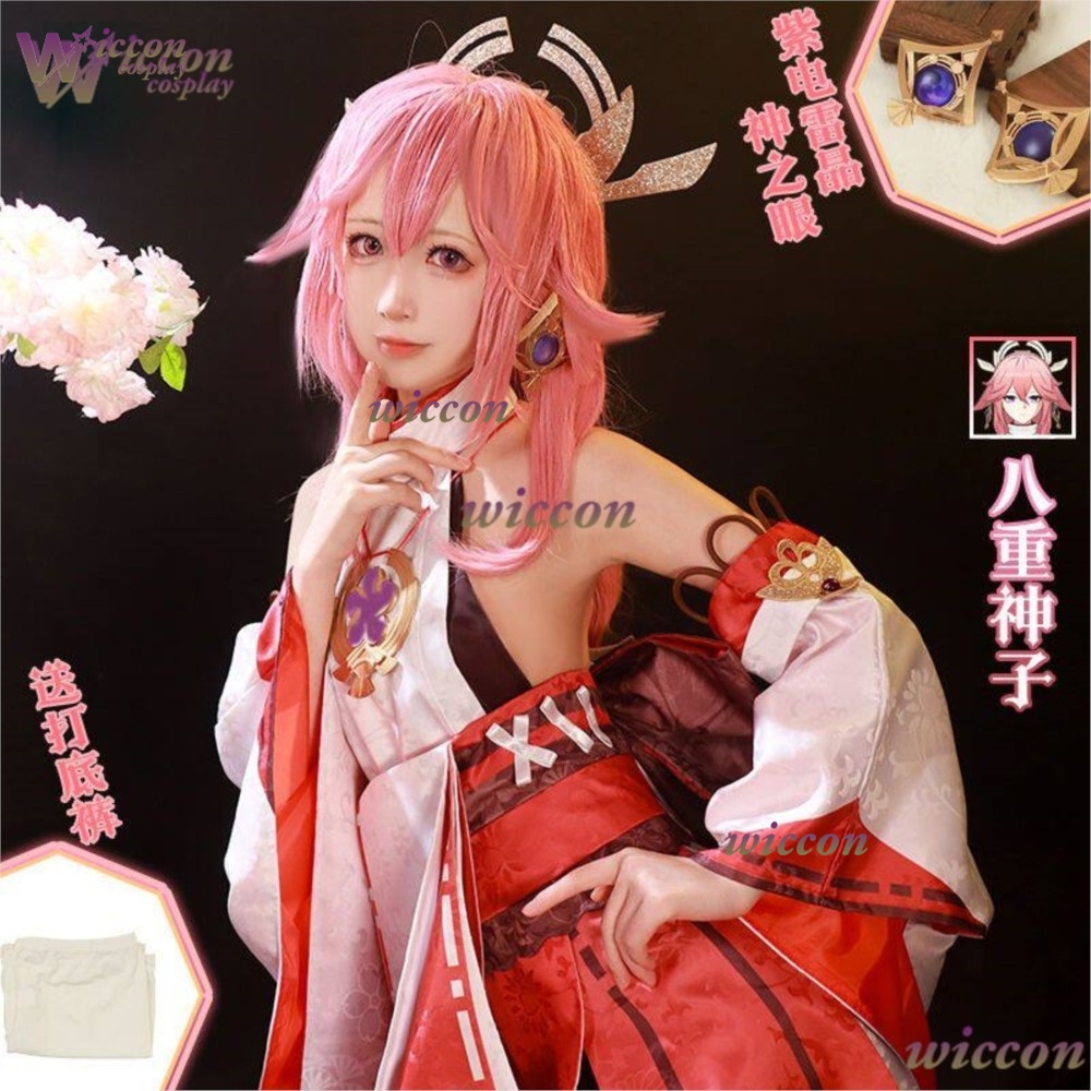 KospLAY Anime Genshin Etki Yae - Cosplay Anime Yae Miko incelemesi ve fiyatı