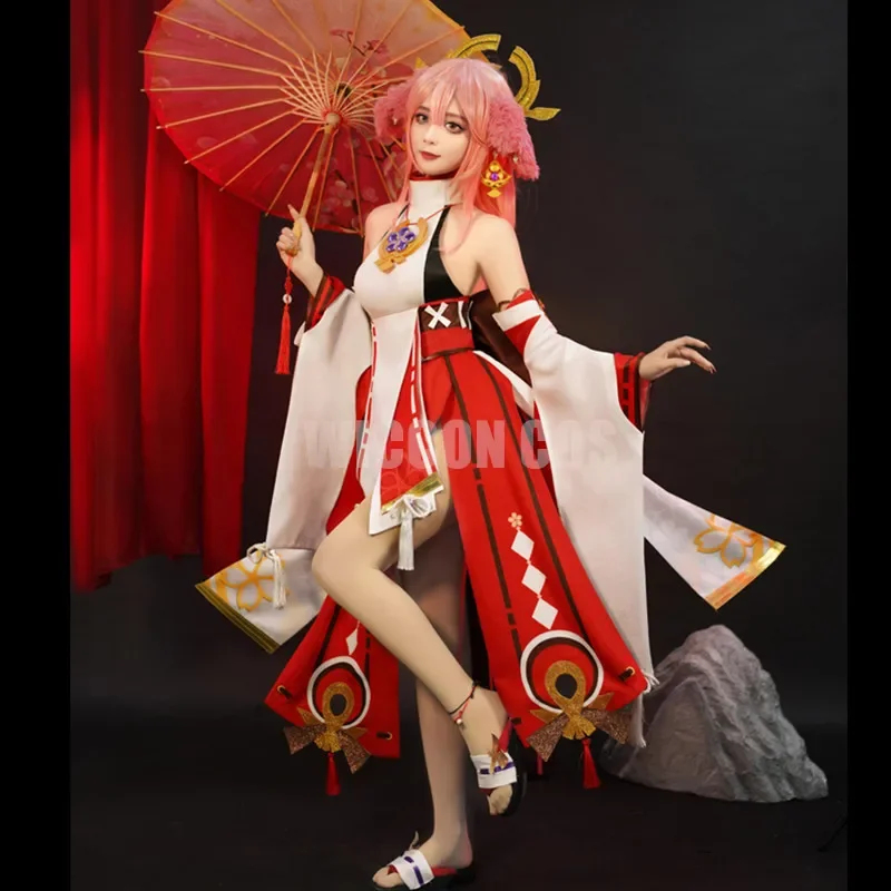 ☆ SunlCos Miko Etki Kostüm Per - Cosplay Anime Yae Miko incelemesi ve fiyatı