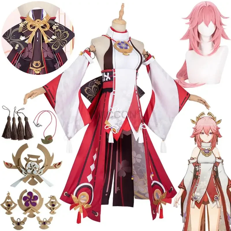 ☆ SunlCos Miko Etki Kostüm Per - Cosplay Anime Yae Miko incelemesi ve fiyatı