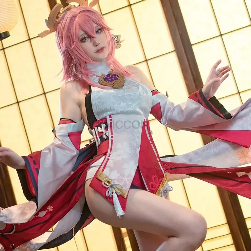 ☆ SunlCos Miko Etki Kostüm Per - Cosplay Anime Yae Miko incelemesi ve fiyatı