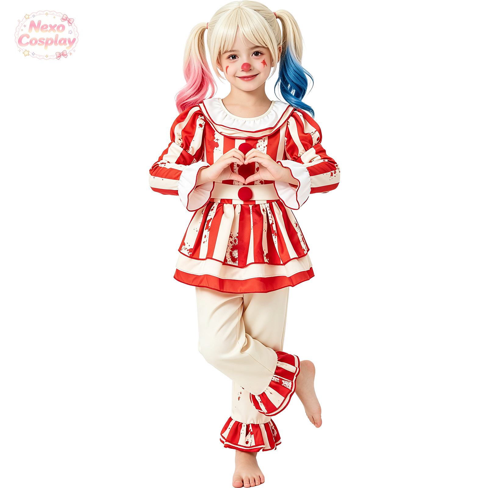 Çocuklar Kırmızı Beyaz Çizgili - Kids Cosplay Anime incelemesi ve fiyatı