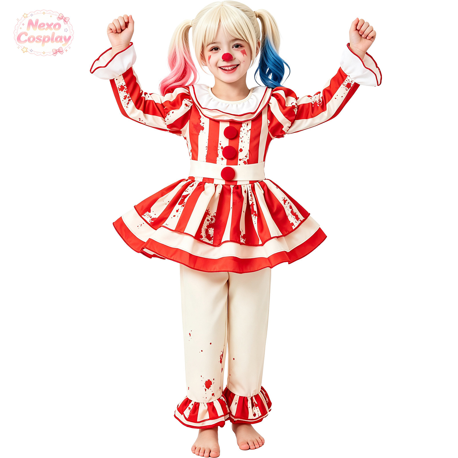 Çocuklar Kırmızı Beyaz Çizgili - Kids Cosplay Anime incelemesi ve fiyatı