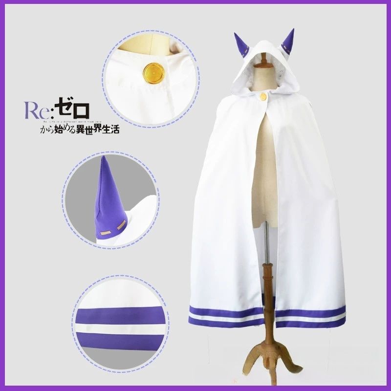 Emilia Cosplay Re: Sıfırdan Ba - Anime Cosplay Re Zero incelemesi ve fiyatı