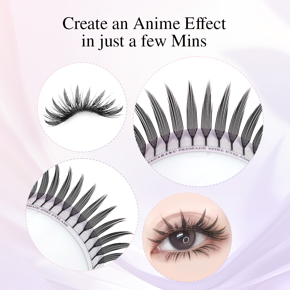 NAGARAKU Premade Spire Kirpik  - Anime Cosplay Lashes incelemesi ve fiyatı