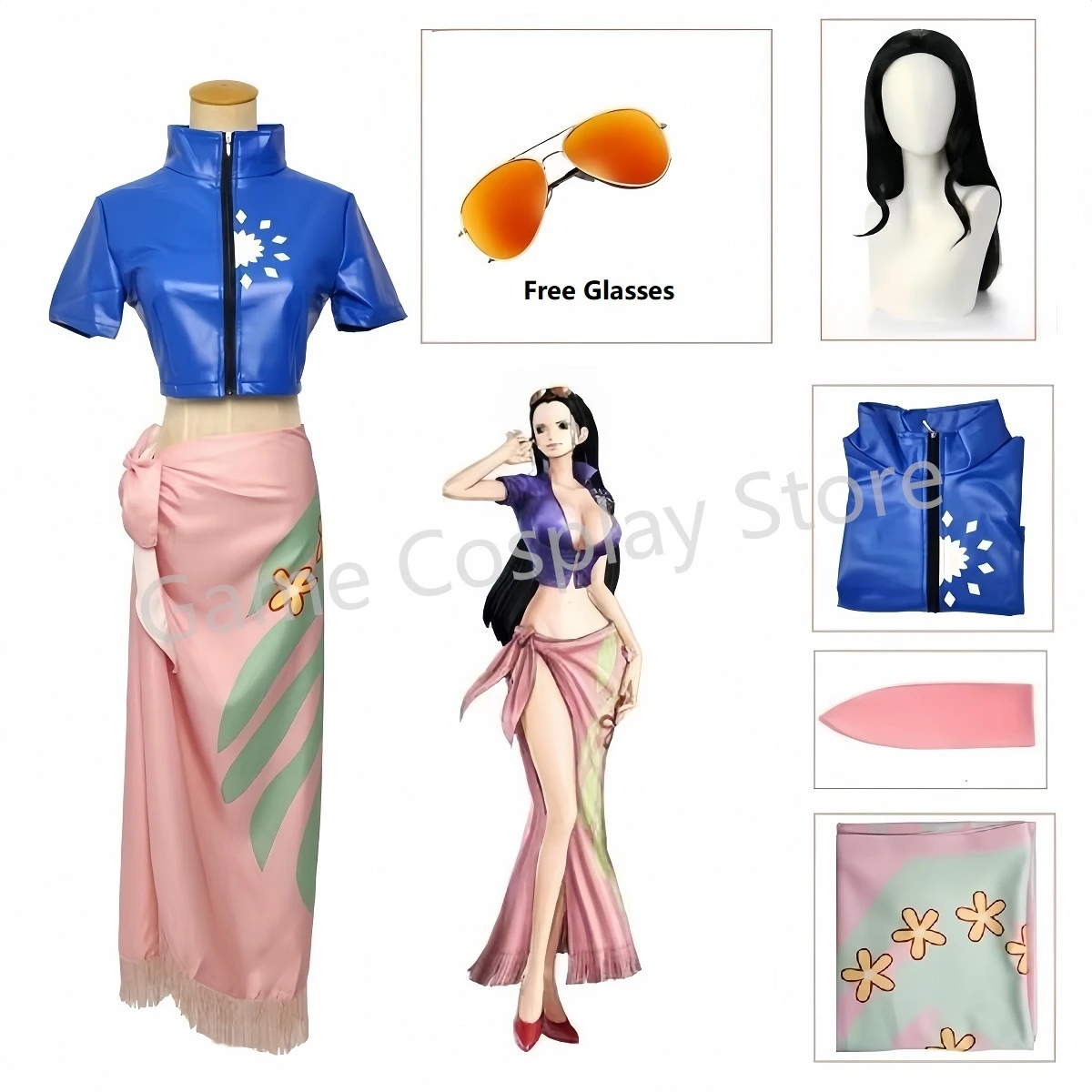Nico Robin Cosplay kostüm kıya - Anime Cosplay Nico Robin incelemesi ve fiyatı