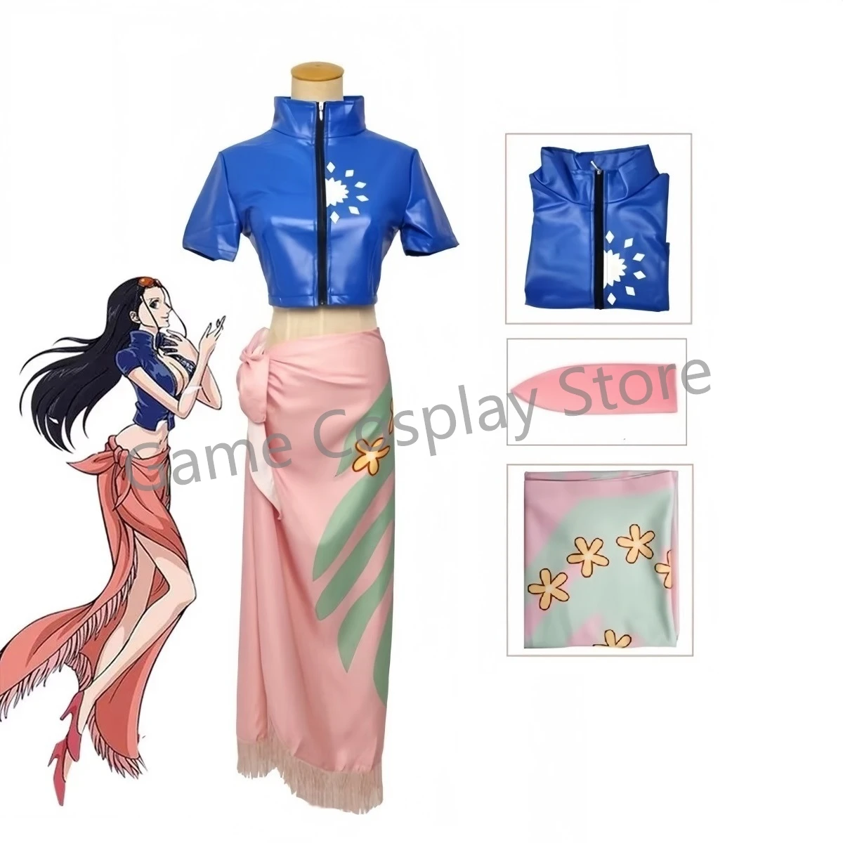 Nico Robin Cosplay kostüm kıya - Anime Cosplay Nico Robin incelemesi ve fiyatı