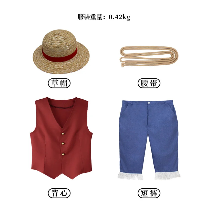 ▶ ❤ Film Luffy Cosplay Kostüm  - Kids Cosplay Anime incelemesi ve fiyatı