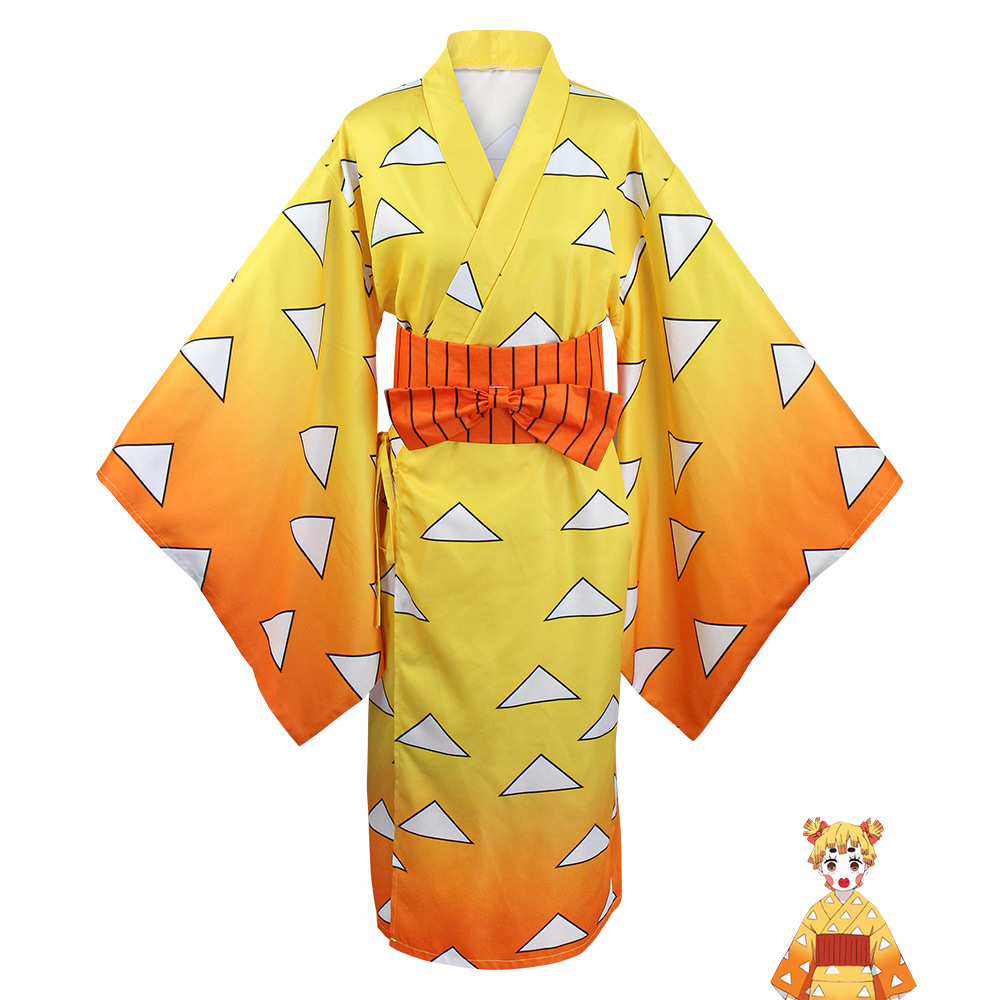 Agatsuma Zenitsu Kimono Anime  - Cosplay Anime Zenitsu incelemesi ve fiyatı