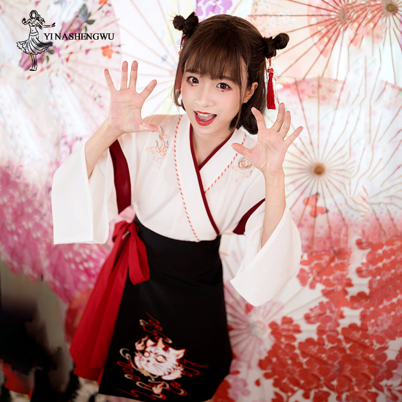 Japon elbise Kimono kadın siya - Demon Slayer Haori incelemesi ve fiyatı