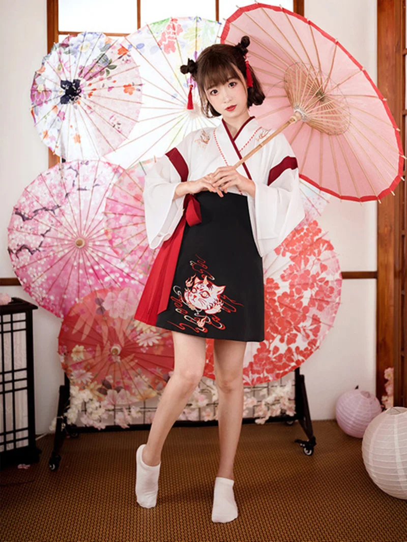 Japon Elbise Kimono Kadın Siya - Demon Slayer Haori incelemesi ve fiyatı