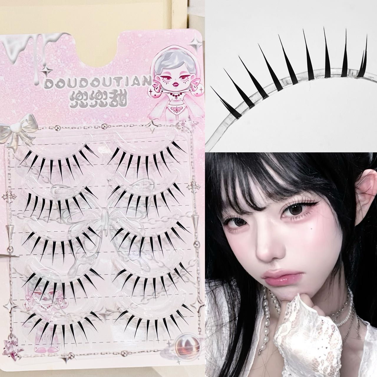 Doudoutian Islak Görünümlü Siv - Anime Cosplay Lashes incelemesi ve fiyatı