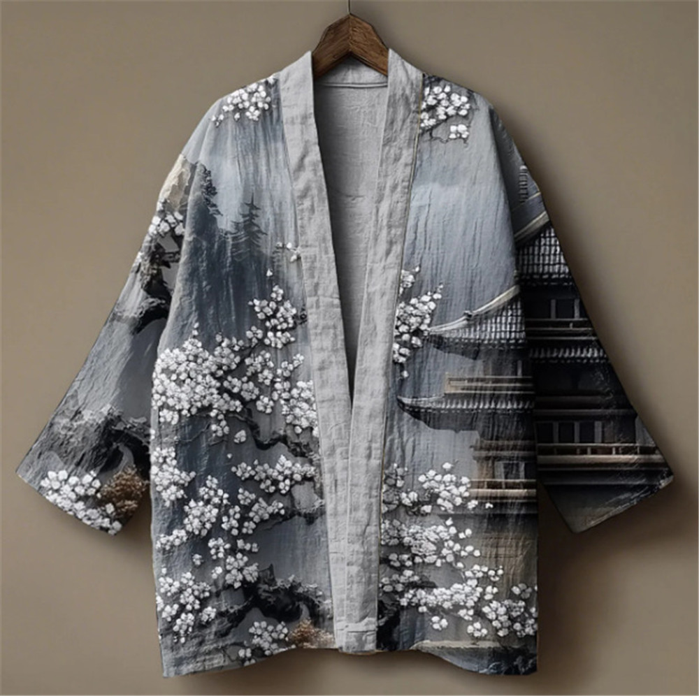 Japon Vinç Baskı Kimono Erkekl - Demon Slayer Haori incelemesi ve fiyatı