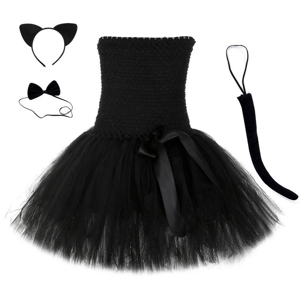 Sevimli Siyah Kedi Tutu Elbise - Anime Cosplay Toddler incelemesi ve fiyatı